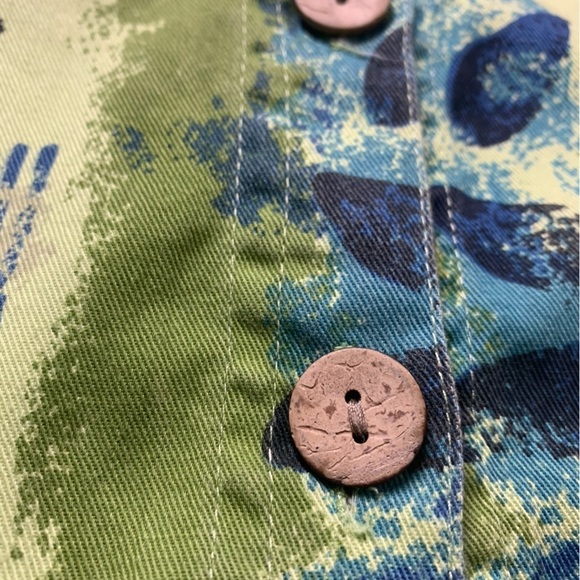 Jane Ashley Casual Lifestyle Green Blue Floral - Picture 11 of 16